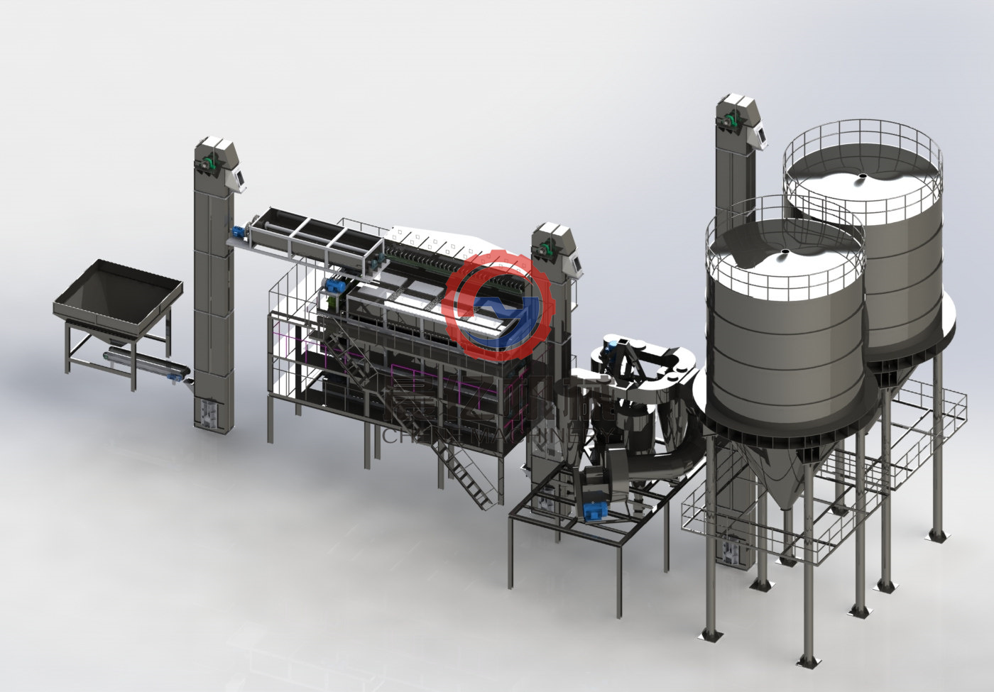 一體消化式氫氧化鈣生產線